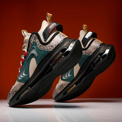 Men's Lace up Sneakers Casual Running Shoes With Air Cushion