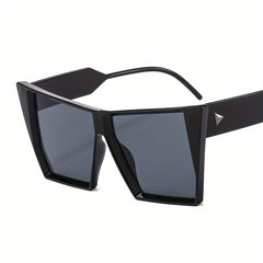 Oversized Square Frame Sunglasses Gradient Lens UV400