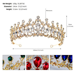 Rhinestone Crown Headband Princess Tiara Wedding Birthday