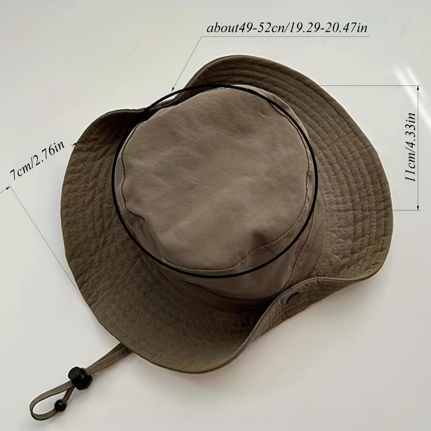 Kids Summer Western Style Big Brim Sunshade Bucket Hat