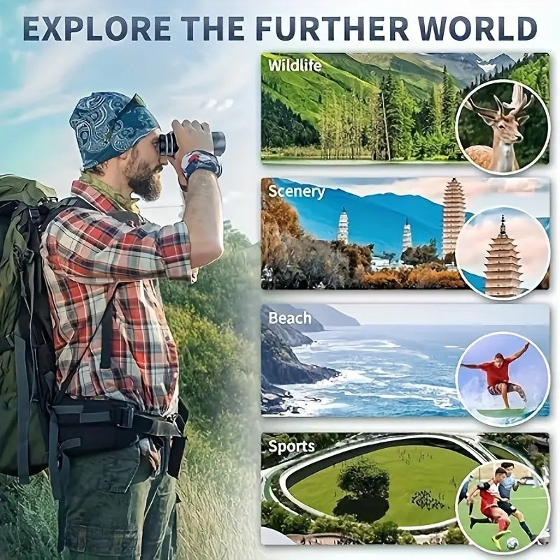 10x42 Monocular Telescope Wide Field View Concerts Cam