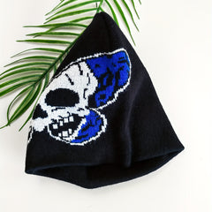 Skull Butterfly Jacquard Beanie Vintage Hip Hop Knit Hat