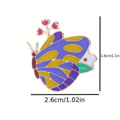 Colorful Butterfly Brooch for Backpack Bag Purse Gift Ornament