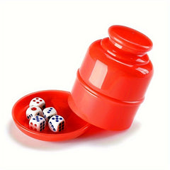 Bar Party Dice Cup with 5 D6 Dice