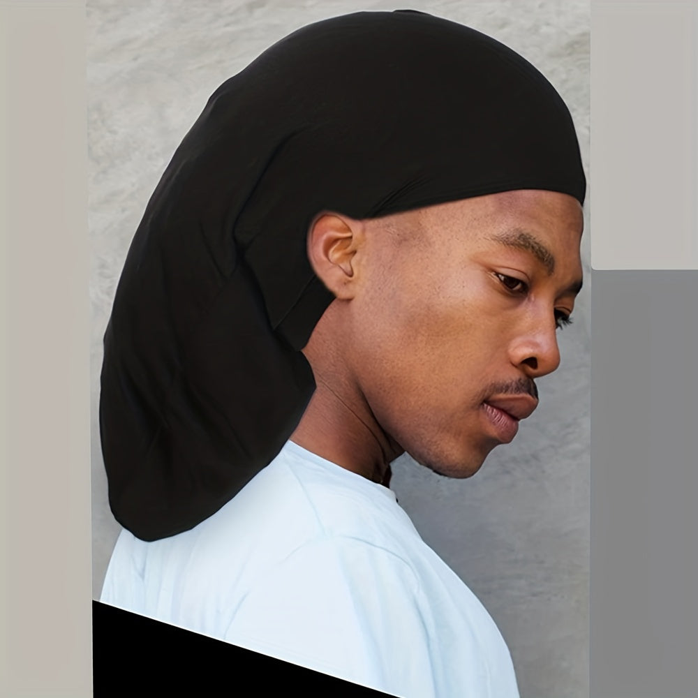 Satin Spandex Dreadlock Cap Hair Bonnet with Wide Elastic