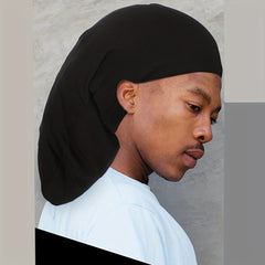 Satin Spandex Dreadlock Cap Hair Bonnet with Wide Elastic
