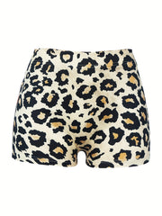 Sexy Shorts Women's Plus Flag & Sunflower & Leopard Print