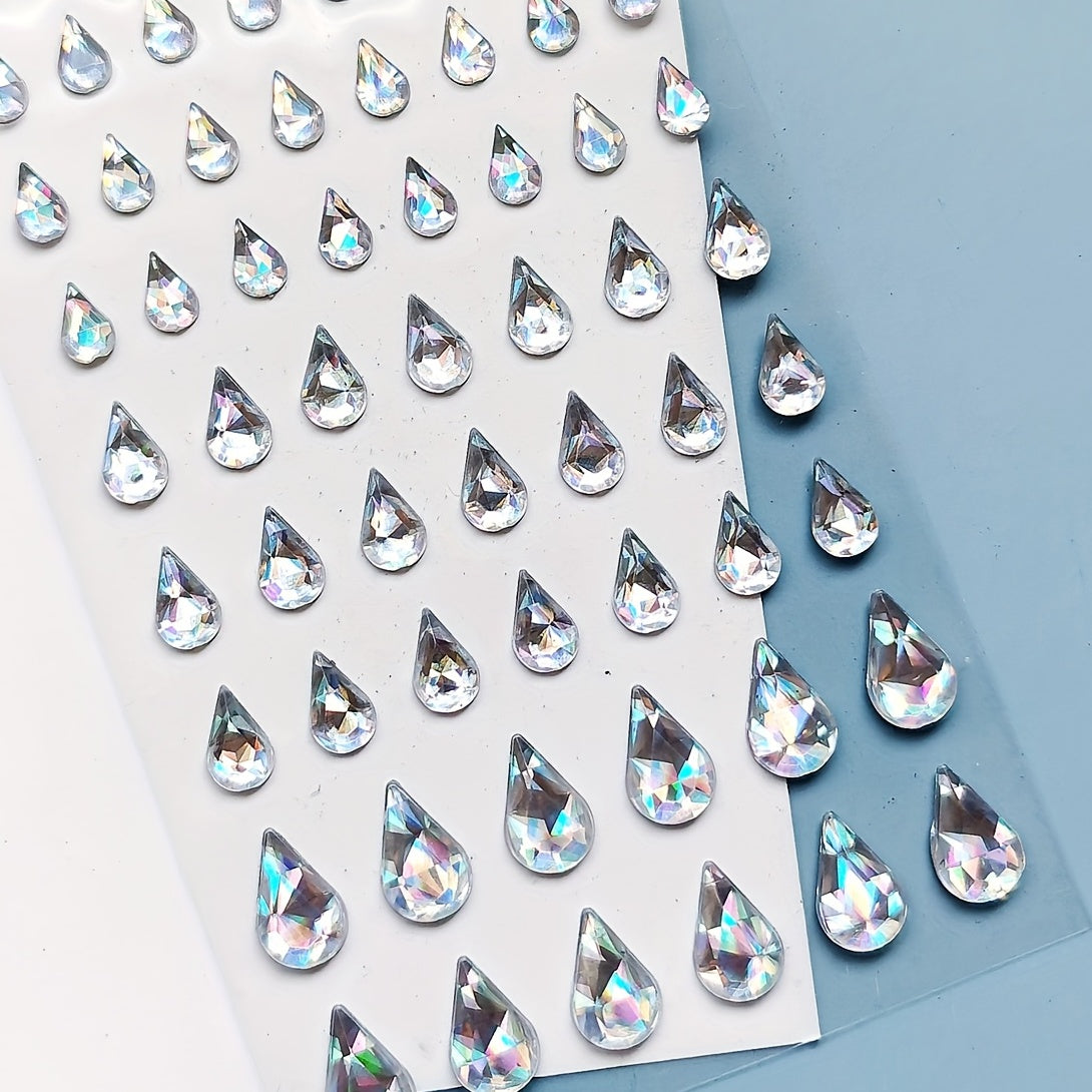 Glitter Teardrop Makeup Stickers 5 Pack