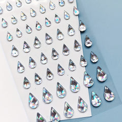 Glitter Teardrop Makeup Stickers 5 Pack