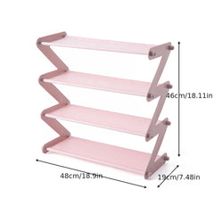 Shoe Rack Assembly Home Bookshelf