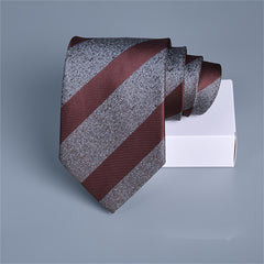 Men's Striped Jacquard Tie for Formal Wear