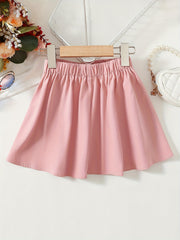 Girls Grace Skirt Casual High Waist Pleated Skate Skirt