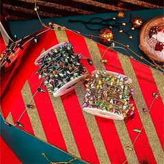 Glittery Plastic Light Bulb String Lights for Dollhouse - Mixed DIY