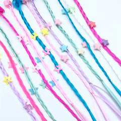 6pcs Small Claw Clip Colorful Star Twist Braid Hair Accessories