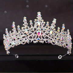 Rhinestone Queen Crown Headband for Prom Birthday