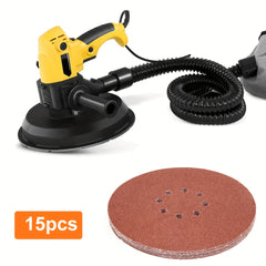 15pcs 9" Hook And Loop Dry Wall Sanding Disc 40-320 Grit For 9" Sanding Machine