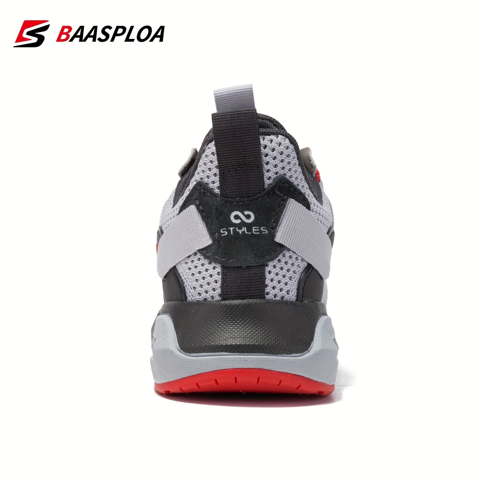 Baasploa Men's Knit Running Shoes - Soft Sole Sneakers for Jogging