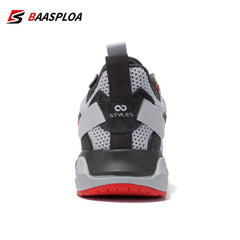 Baasploa Men's Knit Running Shoes - Soft Sole Sneakers for Jogging