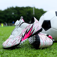 Boys Soccer Shoes TF Cleats Lightweight Athletic Football Shoes