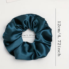 6pcs Silk Satin Scrunchies Elastic Ponytail Holder Hair Tie