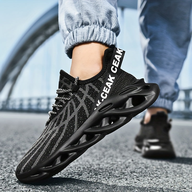 Men's Blade Sneakers Lace ups Odor Resistant Athletic Shoes