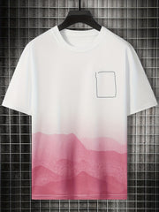 Desert Pattern Men's Casual Round Neck T-shirt