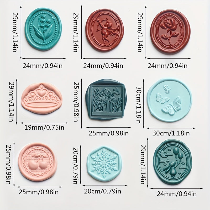 Embossed Fire Paint Seal Stamp Zinc Alloy Seal Stamp Head for Gift Wrapping