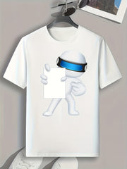 Cartoon Pattern Men's Sports T-shirt Graphic Tee Outdoor Clothing