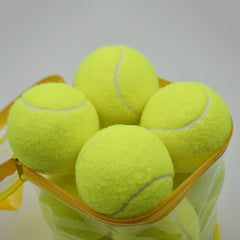 12pcs High Elasticity Rubber Tennis Balls Beginners Practice Outdoor Games