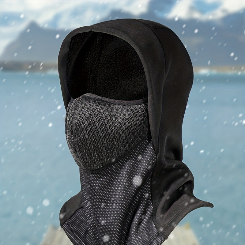 Thermal Waterproof Face Mask Winter Cycling Helmet Liner Polar Fleece Warm Mask