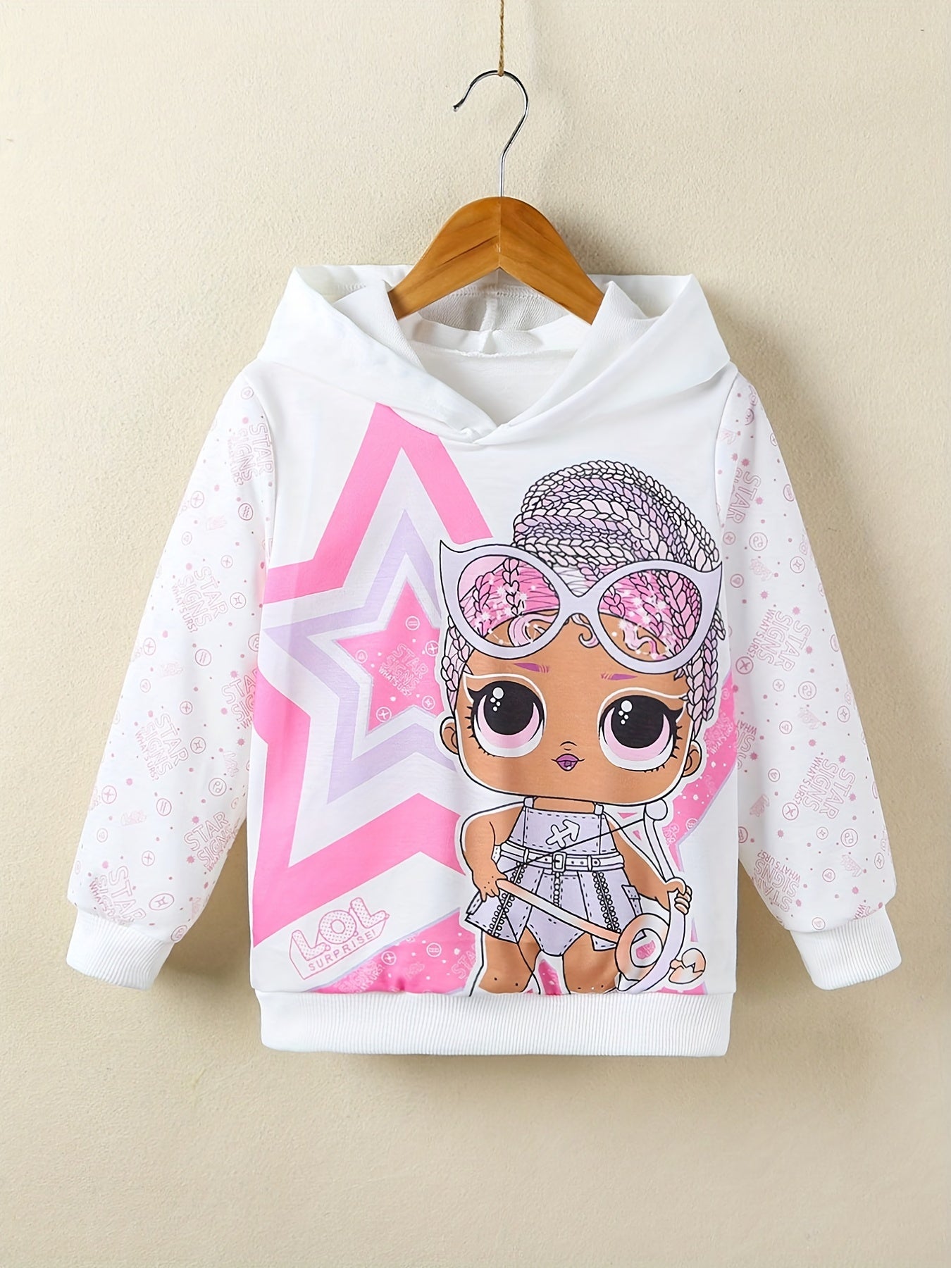 Kids Cartoon Graphic Long Sleeve Sweatshirt Baby Stylish Hoodie