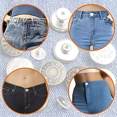 50 Sets Metal Screw Jeans Buttons Kit DIY Fastener Tack