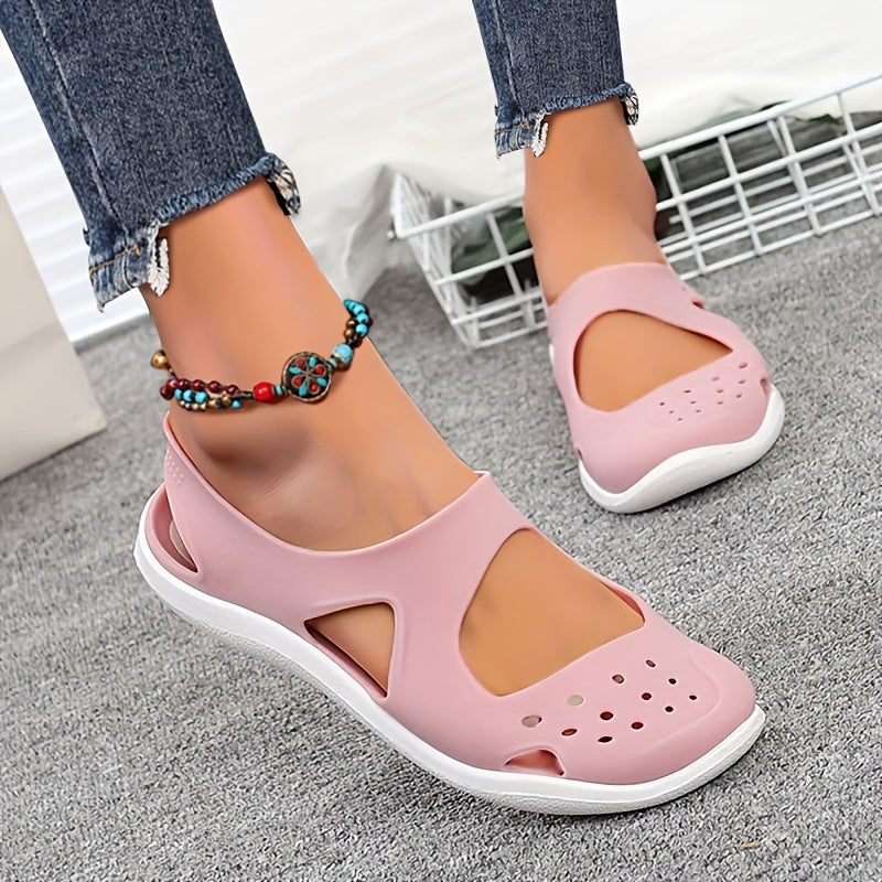 Women's Cutout Beach Sandals Waterproof Summer Shoes