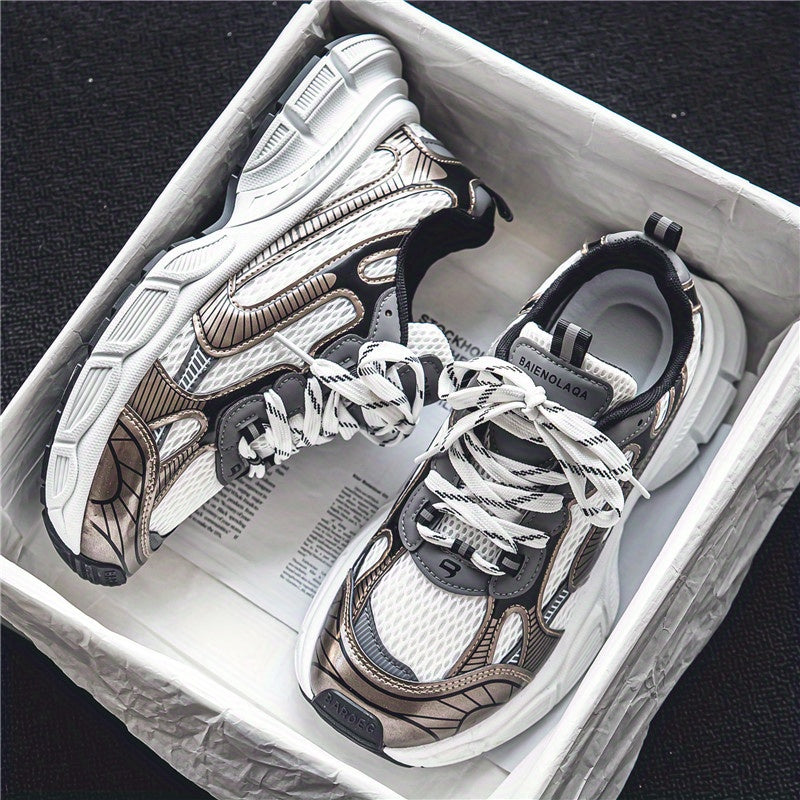 Men's Mesh Chunky Sneakers Dad Shoes Athletic Shoes