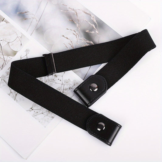 No Buckle Stretch Elastic Waist Belt For Jeans Pants