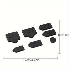 7pcs Silicone Dust Plugs Set for Game Console USB Interface