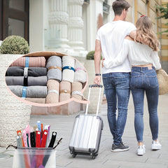 10pcs Travel Clothes Organizer Strap for Luggage Storage
