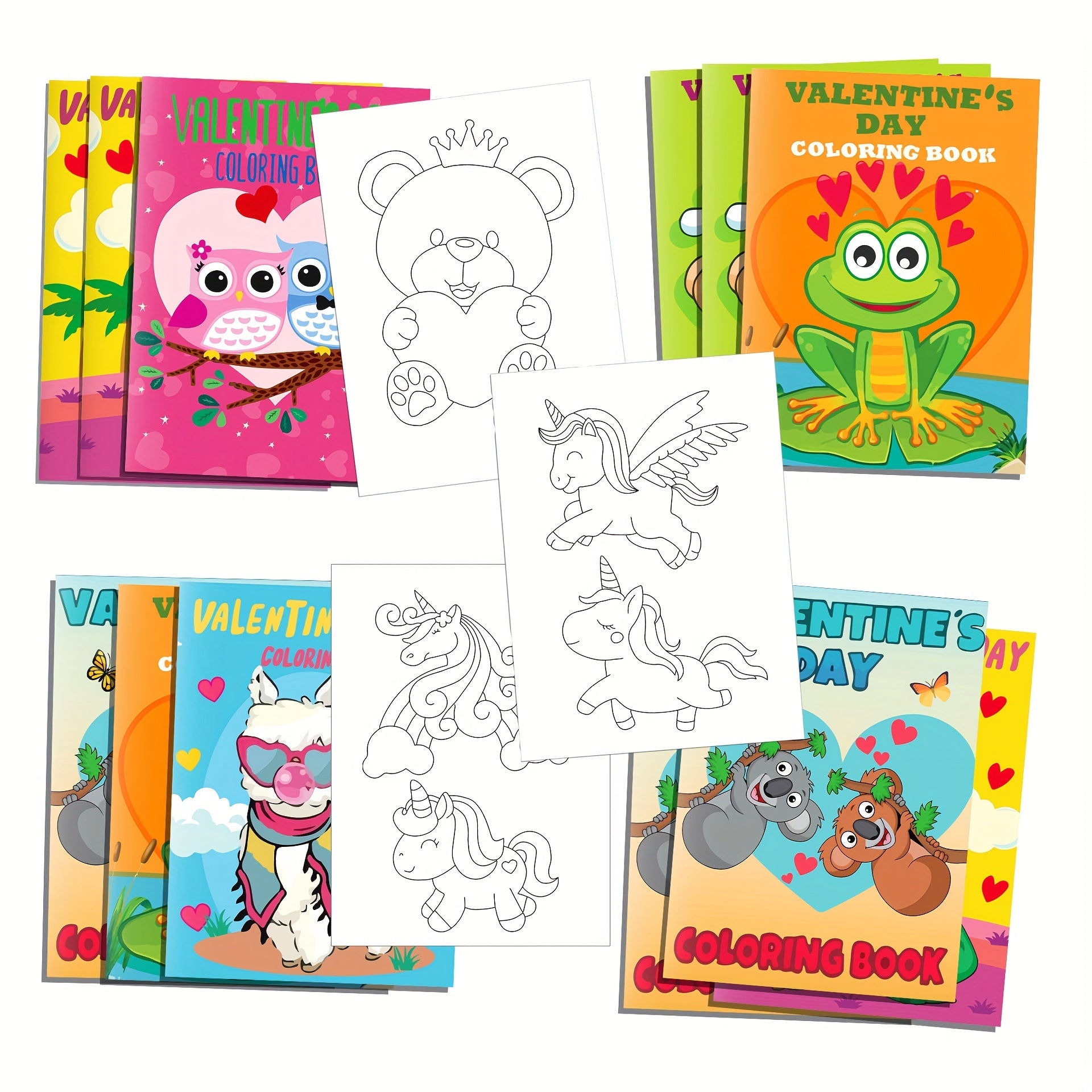 12pcs Colorful DIY Coloring Doodle Book for Classroom Exchange & Party Favors