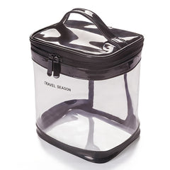 Transparent Waterproof Cosmetic Wash Bag Foldable Large Capacity Wash Bag