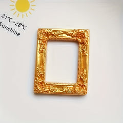5pcs Mini Retro European Style Photo Frame Wall Decor Resin Golden and Silver
