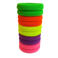 24pcs Large Size Fluorescent Hair Ties Y2K Style Hair Accessories