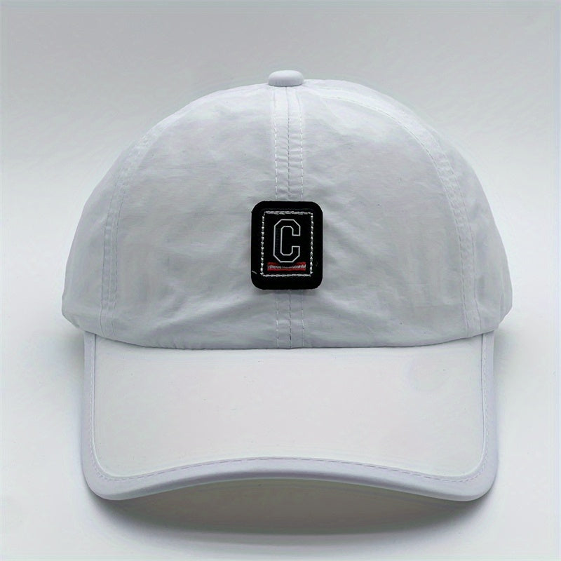 Quick Dry Letter C Embroidery Baseball Cap Sunshade Dad Hat