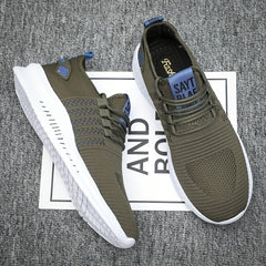 Men's Striped Lightweight Casual Shoes for Traveling Hiking