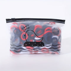 100pcs Solid Color Elastic Hair Ropes Ponytail Holder Bands