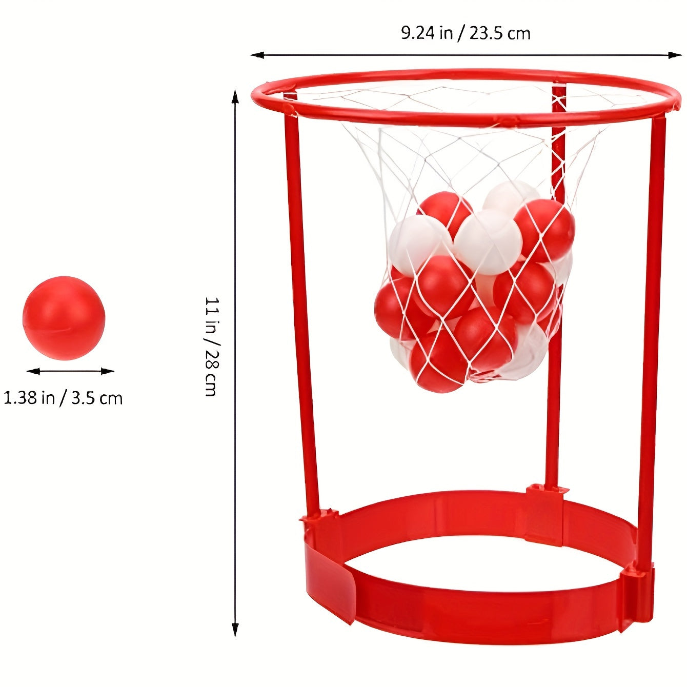 Adjustable Basketball Net Headband with 20 Balls - Party Games
