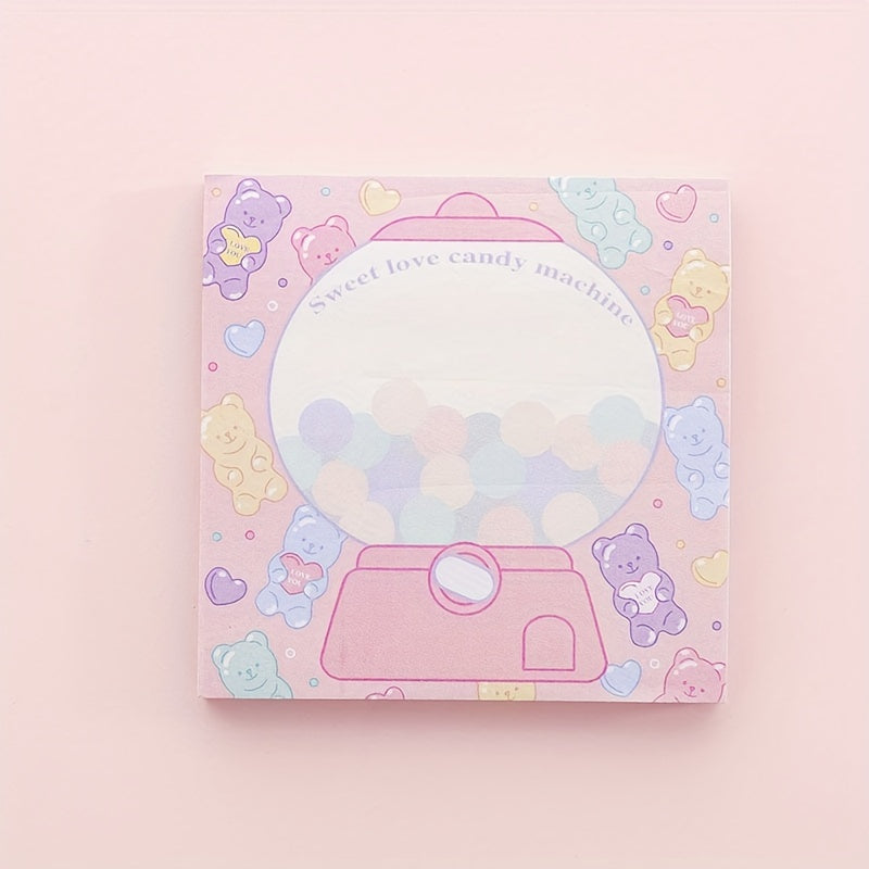 3D Cartoon Sticky Notes for Students & Memos
