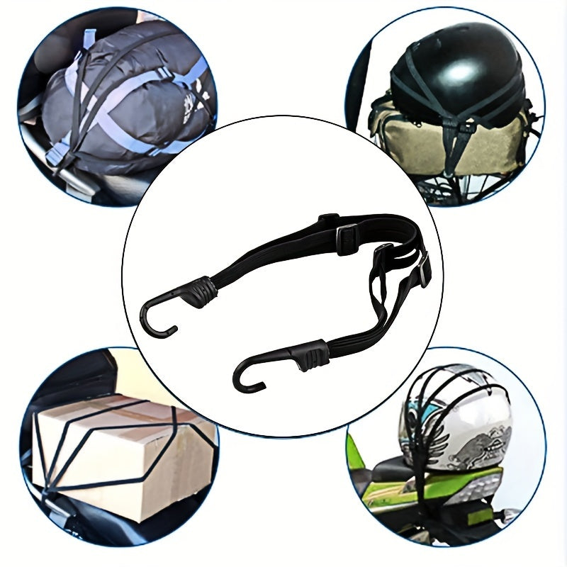 Universal Motorcycle Luggage Strap Helmet Gear Elastic Buckle Rope