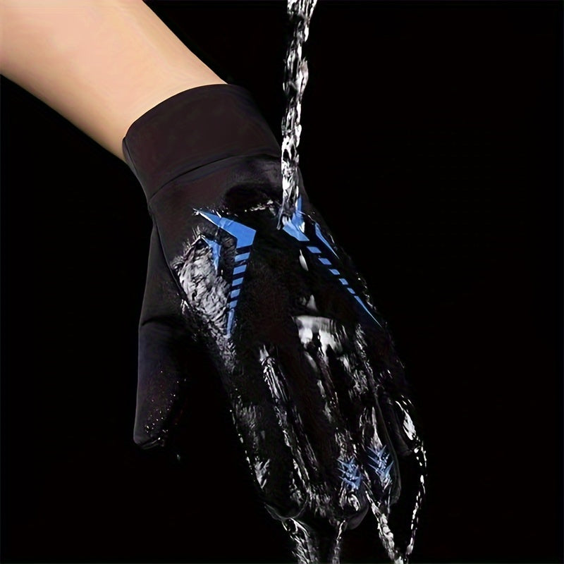 Winter Non slip Warm Gloves, Touch Screen Waterproof for Hiking Skiing Fishing