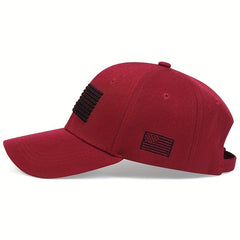 Vintage Flag Embroidery Baseball Cap Sun Hat Adjustable Lightweight Dad Hats