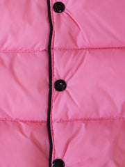 Splicing Button Front Sleeveless Jacket Unisex Kids
